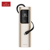 iWALK power bank with digital display on a white background