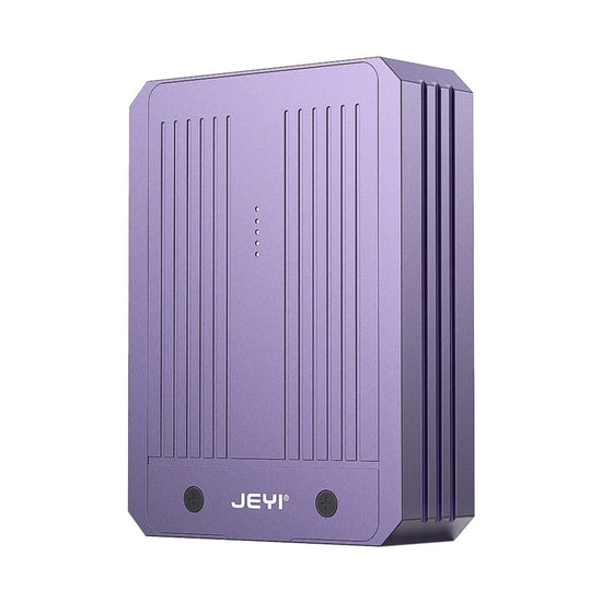 Purple electronic device with &