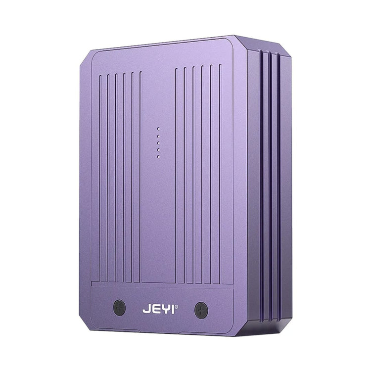 Purple electronic device with &