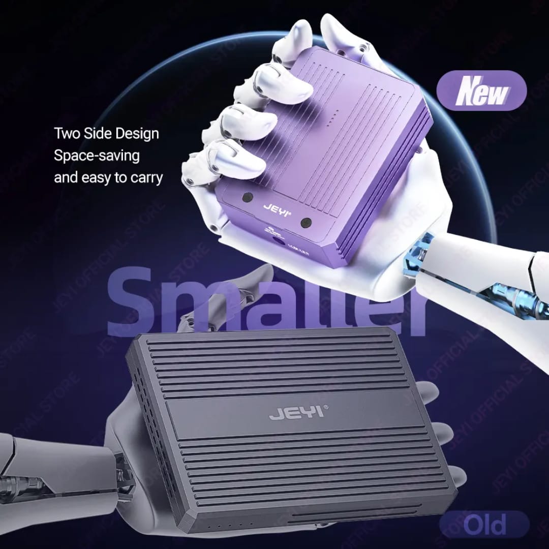 Purple and gray electronic devices with &