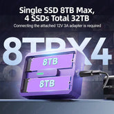 Purple SSD enclosure with &